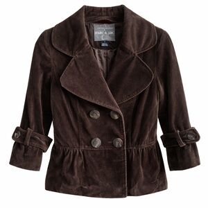 Mac & Jac 3/4 velvet jacket double breasted 4